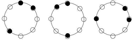 same rhythms but different positions