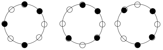 same rhythms with four drums, but different positions